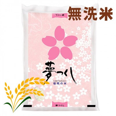 【令和7年産】福岡県産米食べ比べ<無洗米>「夢つくし」と「元気つくし」セット　計10kg筑前町