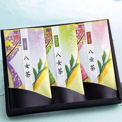 【2026年産・新茶ギフト】星野村の八女茶 飲みくらべ3本セット 化粧箱入り(筑前町)