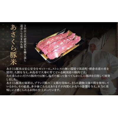 あさくら豚米 ヒレ3本 約1kg