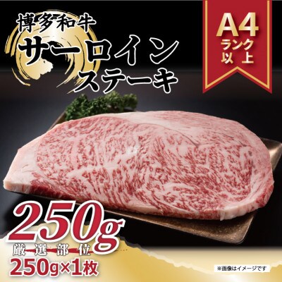 【A4～A5】博多和牛サーロインステーキ　250g[250g×1枚](筑前町)【202609】
