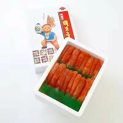 無着色 辛子明太子1kg(1本物) 化粧箱・包装紙付