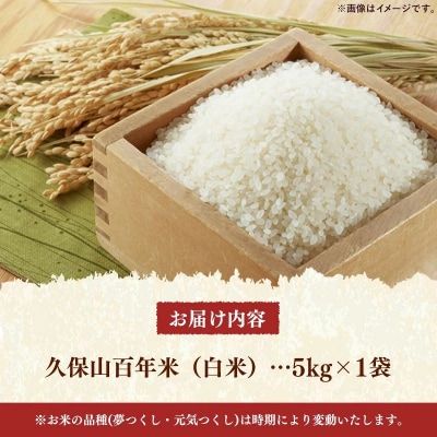 令和8年産　久保山百年米 特別栽培米 白米 5kg 夢つくし/元気つくし