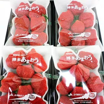 筑前町産 あまおう 4パック (約250g×4パック)