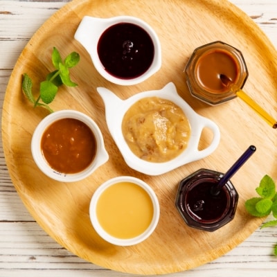 太陽牧場の無添加『ミルクジャム』と『ミルクソース「とろ～りミルク」』詰め合わせ