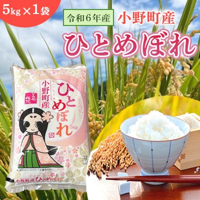 令和6年産福島県小野町産ひとめぼれ　5kg　精米