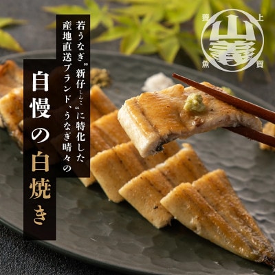 『うなぎ晴々』希少な若うなぎ 白焼1尾 国産 養殖場直送 ふっくら やわらか