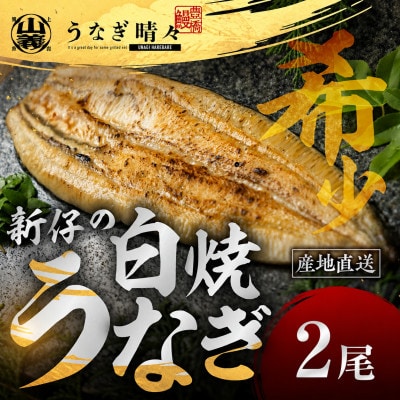 『うなぎ晴々』希少な若うなぎ 白焼2尾 国産 養殖場直送 ふっくら やわらか