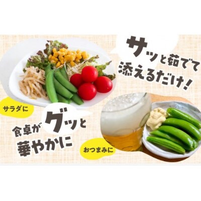 豊橋産　スナックエンドウ　約500g