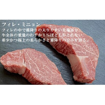 黒毛和牛みかわ牛　A5等級　フィレステーキ　400g