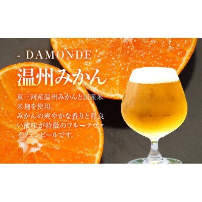 クラフトビール『DAMONDE』 巨峰 温州みかん(2種6本 セット)