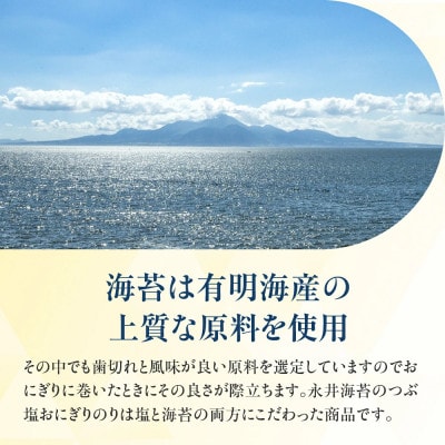 永井海苔　つぶ塩おにぎりのり3切15枚×10袋詰め