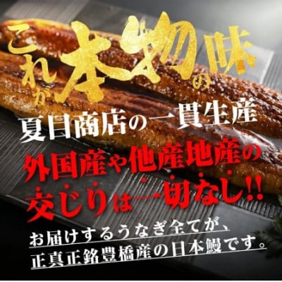 豊橋うなぎ 白焼 4尾 約600g