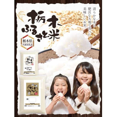 栃木ふるさと米 無洗米5kg6ヶ月定期便《お申込み翌月から出荷》