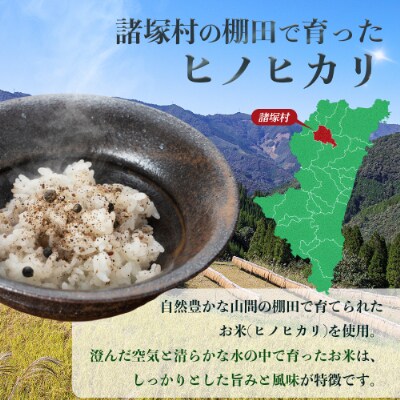 諸塚村棚田米×塩漬け胡椒をブレンドした雑穀米!ペッパーライス 1本