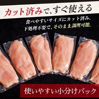 宮崎県が誇る「みやざき地頭鶏」のササミ 300g×6P