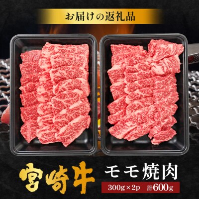 宮崎牛 モモ 焼肉用 計600g(約300g×2P)