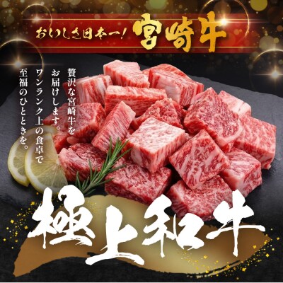 宮崎牛 モモサイコロステーキ 計400g(約200g×2P)
