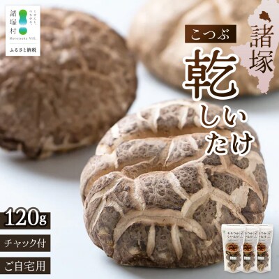 【家庭用】宮崎県諸塚村産 乾しいたけ こつぶ 40g×3P