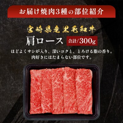 宮崎県産黒毛和牛 すき焼き3種セット 計900g