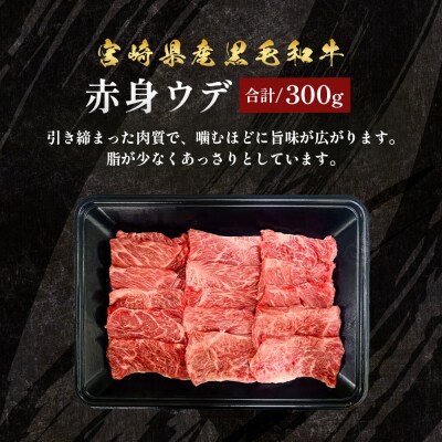 宮崎県産黒毛和牛 焼肉3種セット 計900g