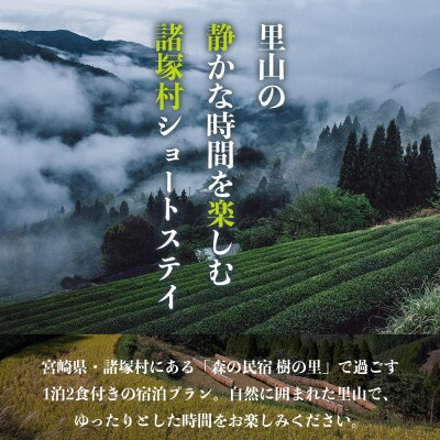 森の民宿 樹の里 宿泊券(24,200円分)里山ショートステイ in 諸塚村 2名様プラン 1泊2食