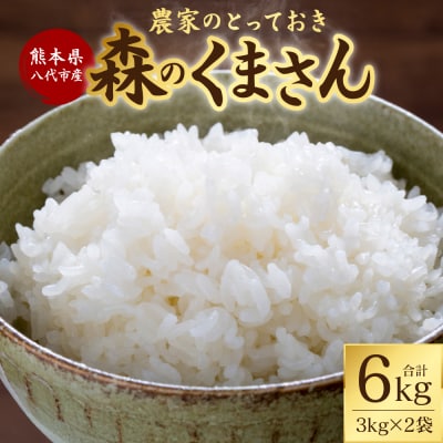 【令和7年産】 熊本県八代市産 森のくまさん 3kg×2袋_001-4321-E