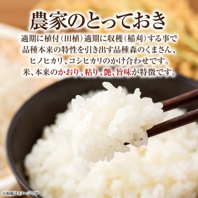 【令和7年産】 熊本県八代市産 森のくまさん 5kg×2袋_001-4322-D