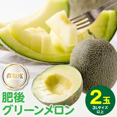 【先行予約】肥後グリーン 3L以上 2玉【2026年5月中旬より順次発送】_001-4586-C