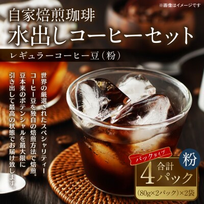 自家焙煎珈琲 水出しアイスコーヒーパック 合計320g_095-4730-B