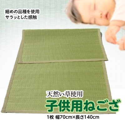 い草 子供用 ねござ 幅70cm×長140cm イグサ 畳 敷物_032-4908-B