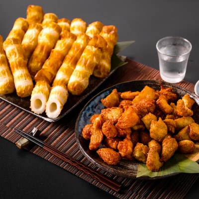 【着日指定必須】日奈久竹輪 天ぷらセット竹　ちぎり天 ピリ辛天 柚子こしょう天_035-4768-B