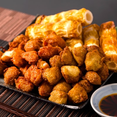 【着日指定必須】日奈久竹輪 天ぷらセット梅　ちぎり天 ピリ辛天 柚子こしょう天_035-4769-B