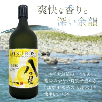 八代不知火蔵「八つ星・和柑橘(クラフトジン)」700ml×3本_133-6475