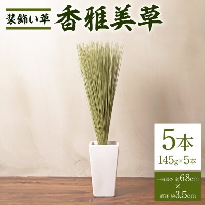 八代市 装飾い草「香雅美草」一束(約68cm×約3.5cm)x5本セット_134-4567-B