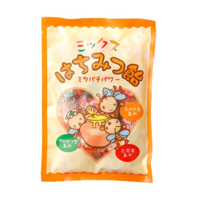 蜂蜜あめミックス 1袋(百花蜜 みかん蜜あめ プロポリス)_058-5176