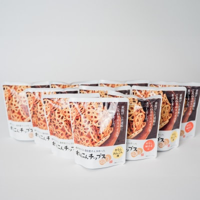 蓮根チップス(からし蓮根味・明太子味)10袋セット_062-4513-B