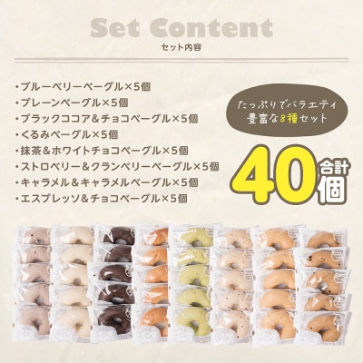 ルコラベーグル8種40個セット_242-4544-B