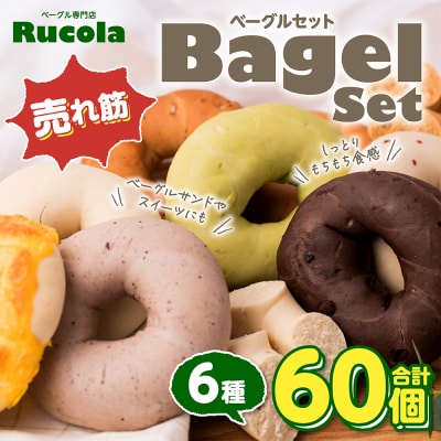 ルコラベーグル売れ筋6種60個セット_242-4548-B