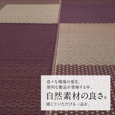 い草を使って織り上げたラグ『DXモーニング』191cm×250cm:ベージュ_022-6489