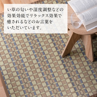 熊本県八代市産のい草を使って丹精込めて織り上げた『タロ』江戸間6畳:ベージュ_022-6508