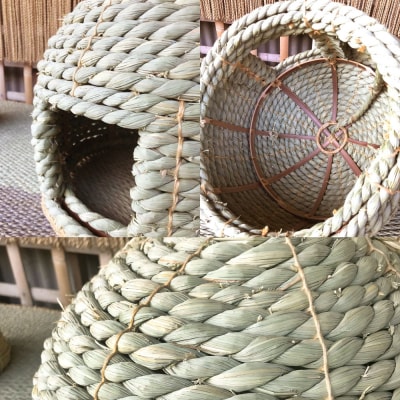 い草縄 猫のお家 猫 グッズ 猫グッズ 猫用 ペット用品 イグサ い草_025-5070