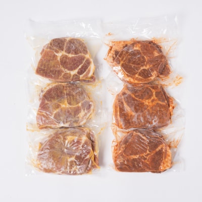 九州産味付け豚ロース カタロース 計1.8kg(約300g×6パック)_047-4712-D