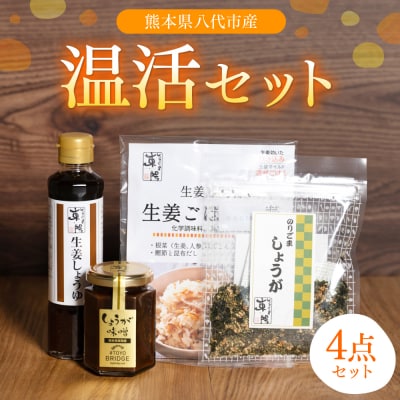 温活セット 生姜を使った加工品4点セット 生姜 温活_065-6332-A