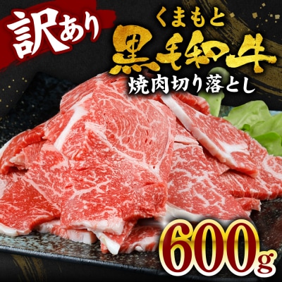 【訳あり】 くまもと黒毛和牛 切り落とし 600g(300g×2) 黒毛和牛_067-6064-A