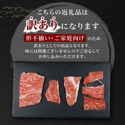 【訳あり】 くまもと黒毛和牛 切り落とし 600g(300g×2) 黒毛和牛_067-6064-A