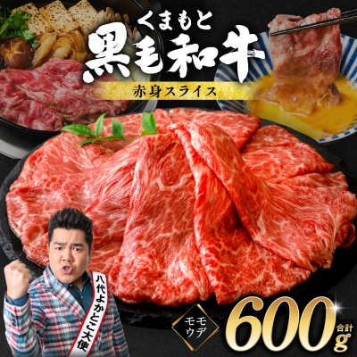 くまもと黒毛和牛 赤身 スライス 合計600g 300g×2  黒毛和牛_067-6693-A