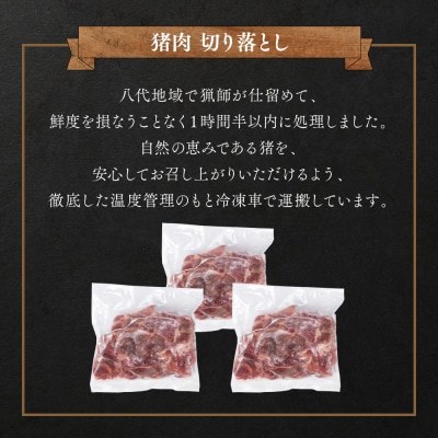 猪肉 切り落とし 1.2kg(モモ・ウデ) 400g × 3パック_067-1596-C