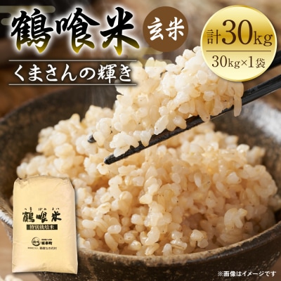 【先行予約】《令和8年産》 鶴喰米 玄米 30kg_094-4376-A
