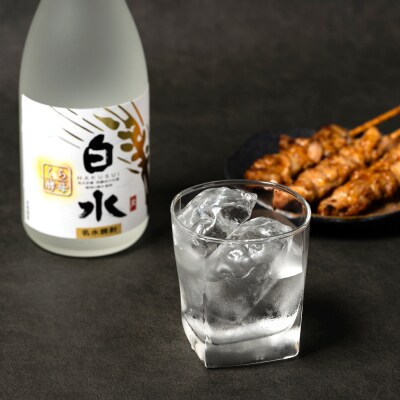 八代不知火蔵 白水 蔵酵母 720ml 5本 麦焼酎 むぎ焼酎 焼酎_040-5901-A