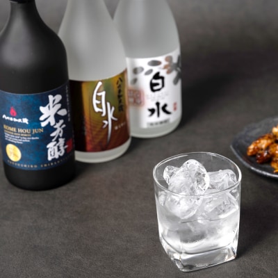 八代不知火蔵 白水 華酵母 麦焼酎 米芳醇 焼酎飲み比べ 各2本(計6本)_040-5958-A